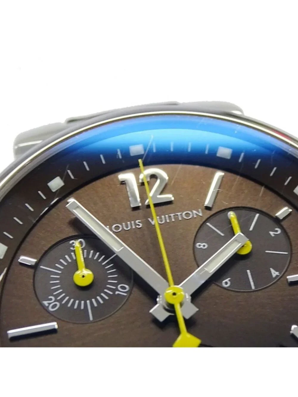 Louis Vuitton Watch Boys Tambour Chronograph Date Quartz Stainless Steel - Picture 9 of 14